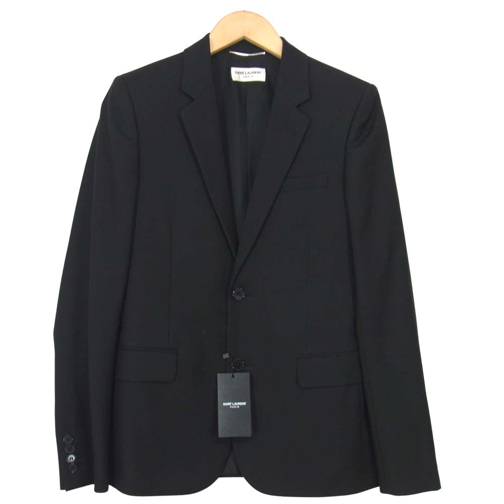 SAINT LAURENT サンローラン 16AW 353089 YM24N エディ期 シングル 2B セットアップ スーツ ブラック系 44【新古品】【未使用】【中古】