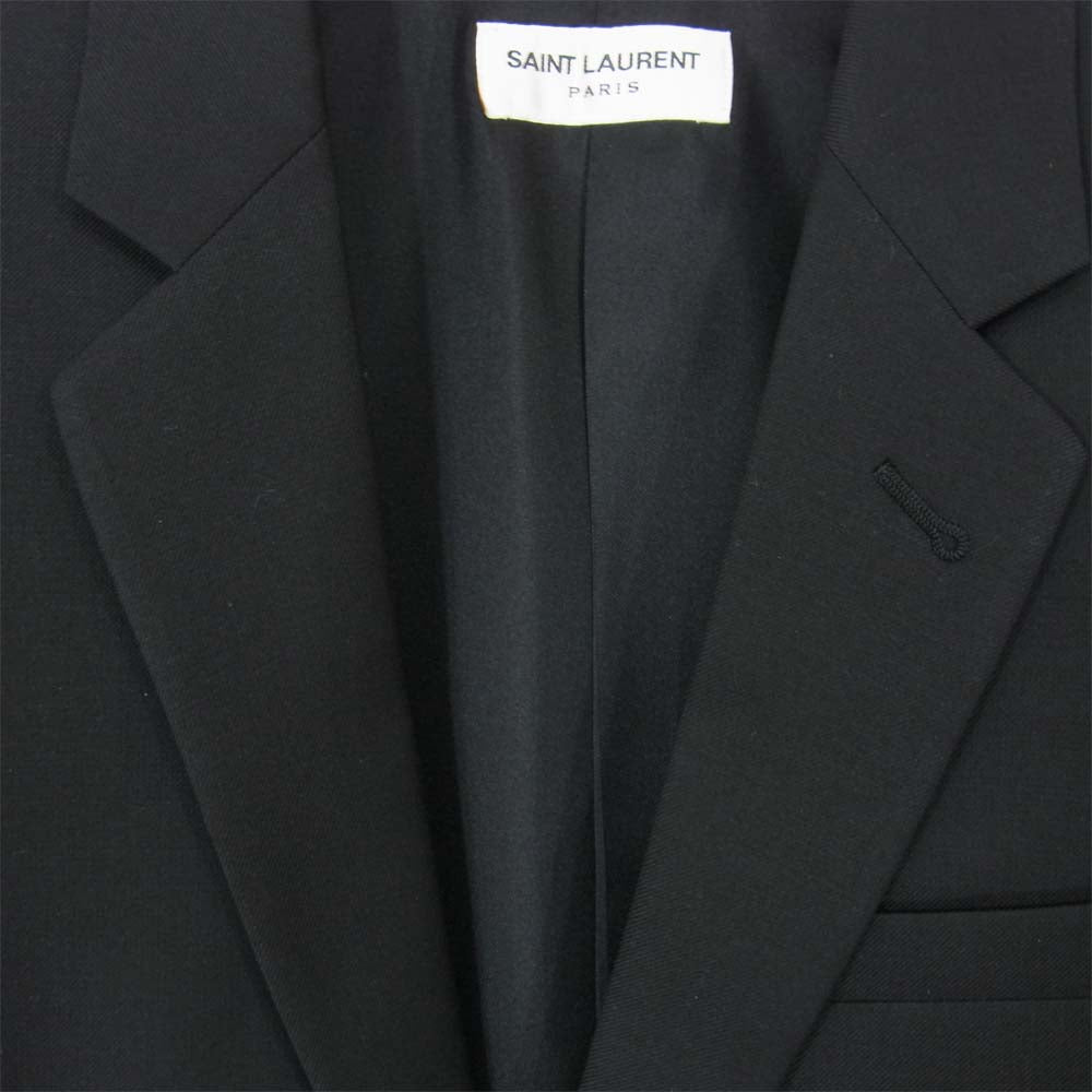 SAINT LAURENT サンローラン 16AW 353089 YM24N エディ期 シングル 2B セットアップ スーツ ブラック系 44【新古品】【未使用】【中古】