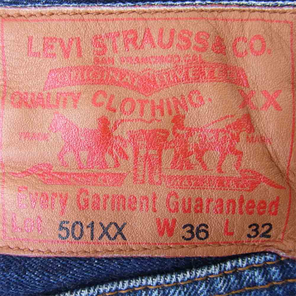 Levi's リーバイス 501XX 復刻 刻印555 デニム パンツ インディゴブルー系 36【中古】
