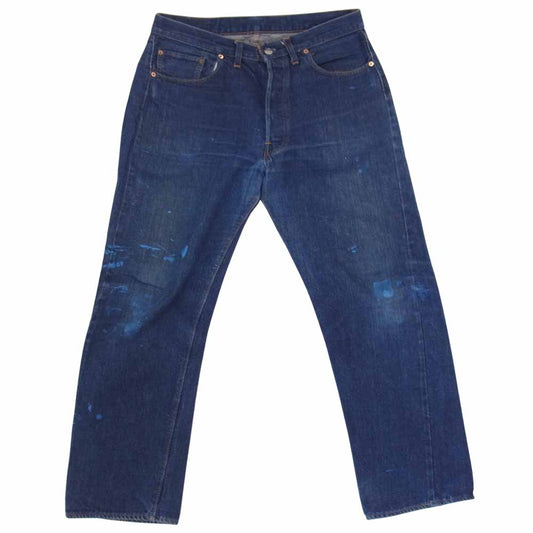 Levi's リーバイス ヴィンテージ オリジナル 501 66後期 ボタン裏6 スモールe 耳付き デニム パンツ インディゴブルー系 36【中古】