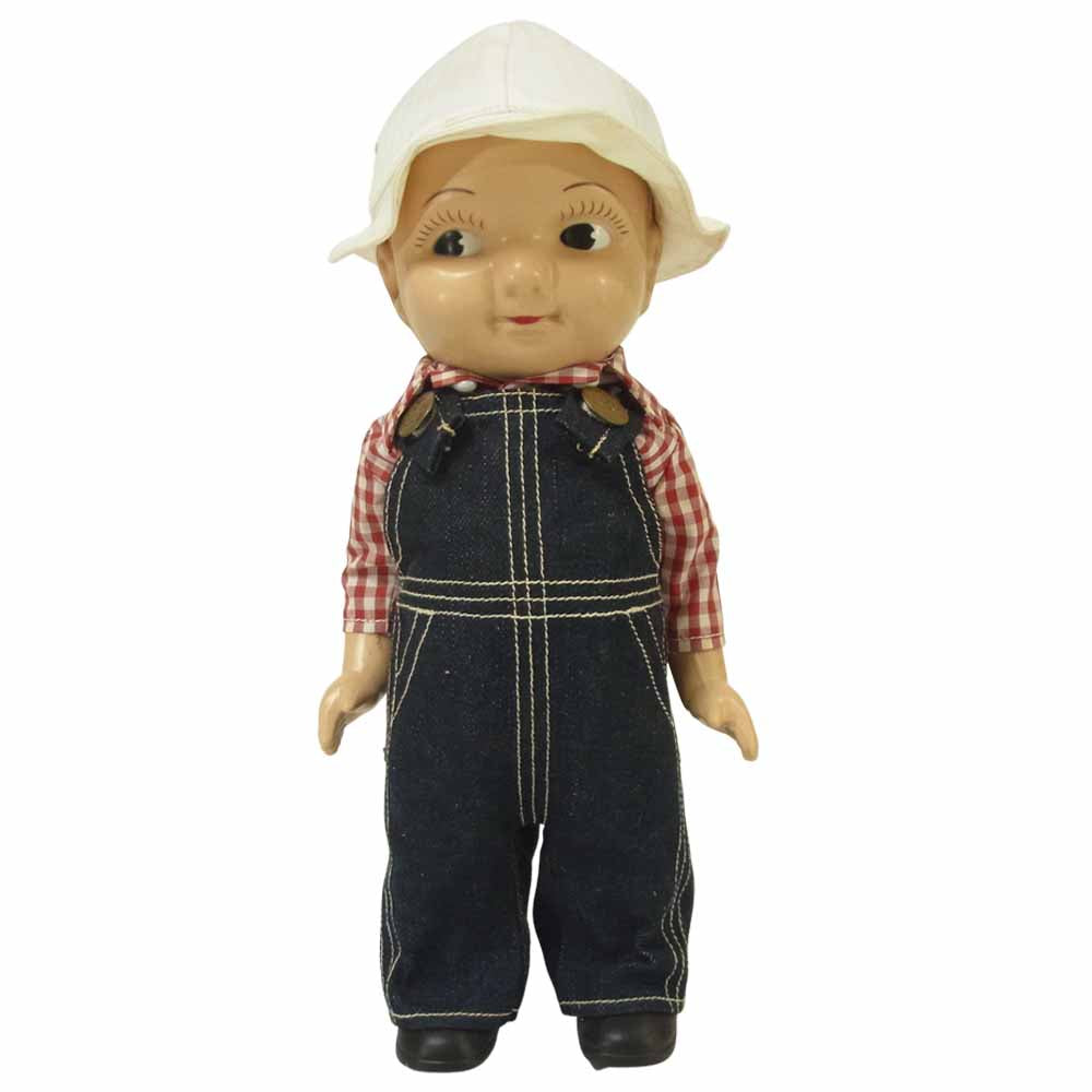 BUDDY LEE バディリー LOT99666-004 マイクカンパニー 復刻 ギンガムシャツ サロペット ドール 人形 ベージュ系 レッド系 インディゴブルー系【中古】