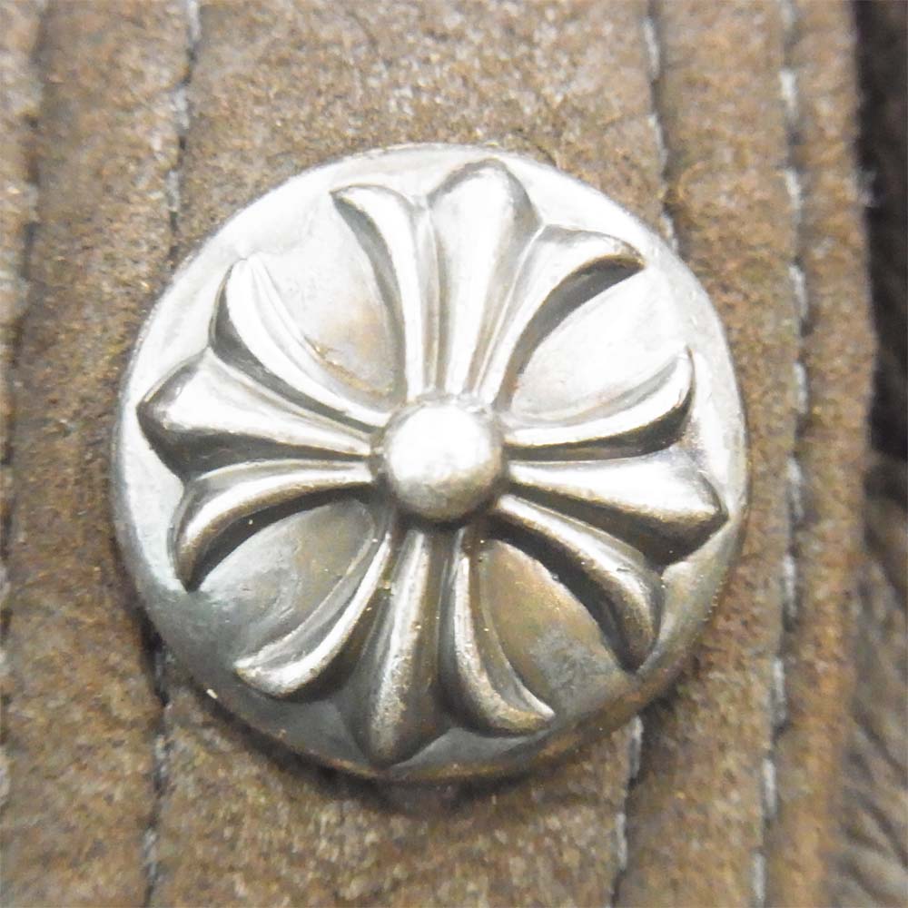 CHROME HEARTS クロムハーツ（原本無） レザー ムートン ジャケット ダークブラウン系 M【中古】