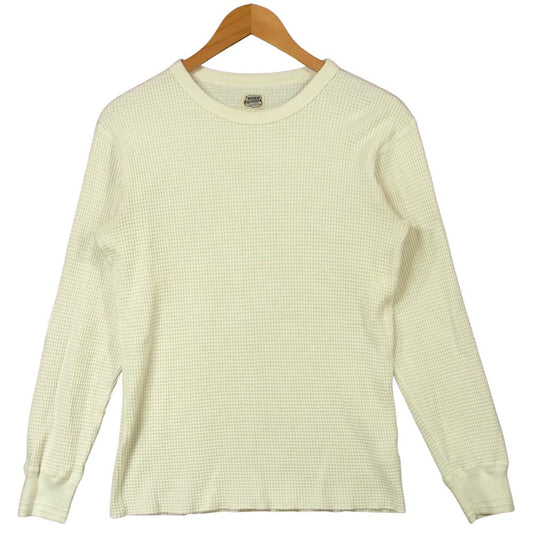 TENDERLOIN テンダーロイン T-WAFFLE ワッフル サーマル 長袖 Tシャツ コットン オフホワイト系 M【中古】