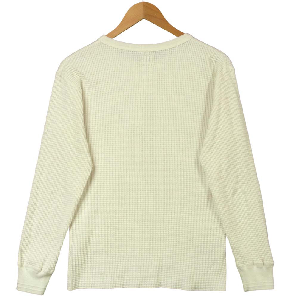 TENDERLOIN テンダーロイン T-WAFFLE ワッフル サーマル 長袖 Tシャツ コットン オフホワイト系 M【中古】