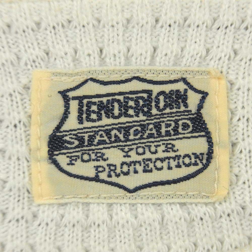 TENDERLOIN テンダーロイン T-WAFFLE ワッフル サーマル 長袖 Tシャツ コットン オフホワイト系 M【中古】