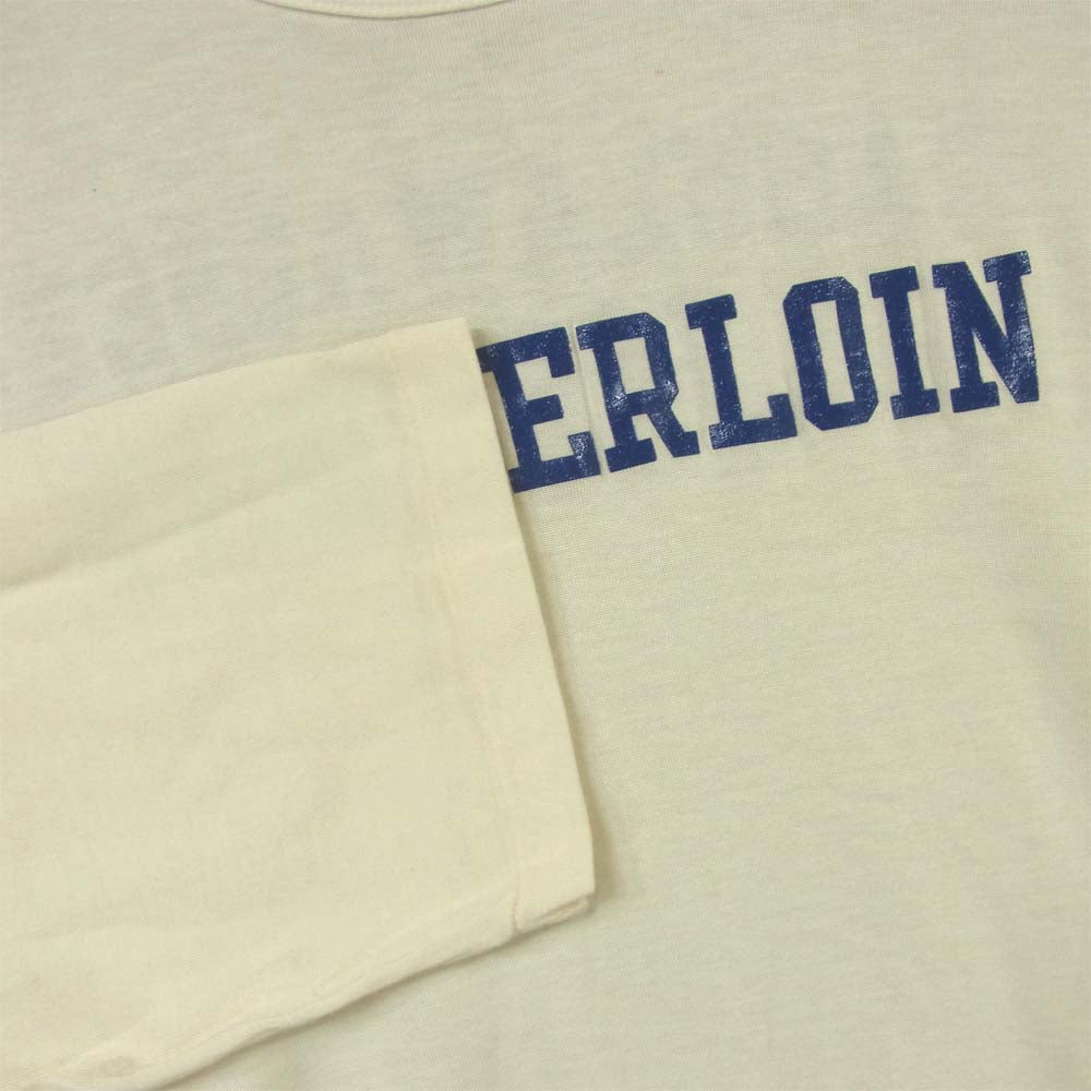 TENDERLOIN テンダーロイン T-FOOTBALL フットボール プリント 7分袖 Tシャツ オフホワイト系 M【中古】