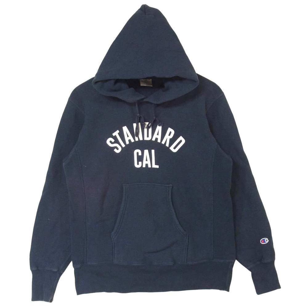 STANDARD CALIFORNIA スタンダードカリフォルニア Champion チャンピオン 青単タグ リバースウィーブ パーカー ネイビー系 M【中古】