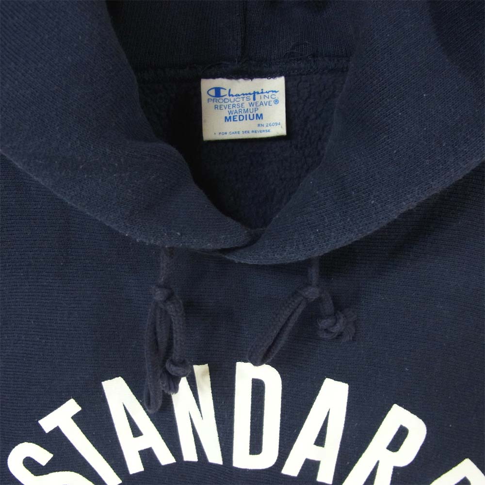 STANDARD CALIFORNIA スタンダードカリフォルニア Champion チャンピオン 青単タグ リバースウィーブ パーカー ネイビー系 M【中古】