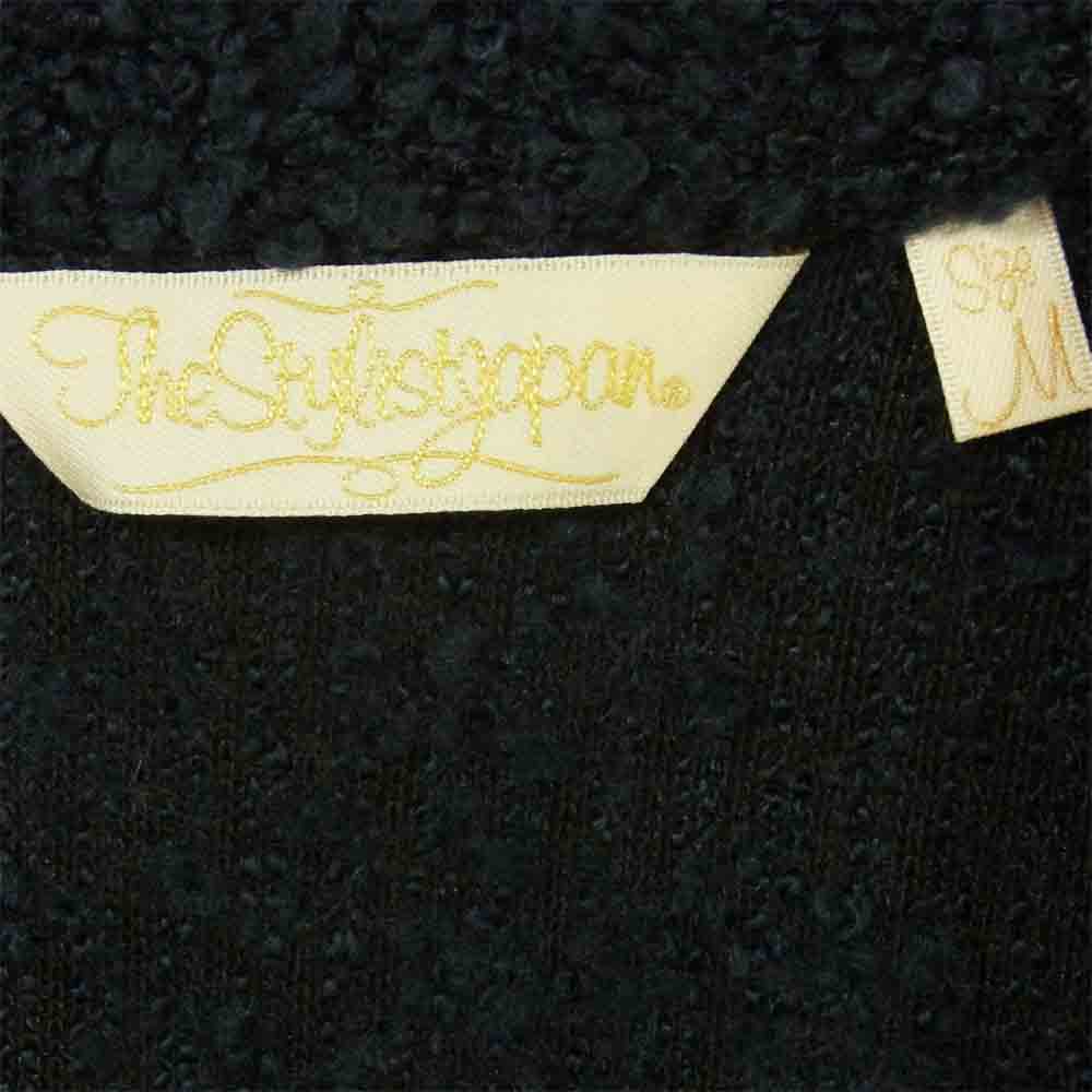 The Stylist Japan ザスタイリストジャパン BOUQUET KNIT JKT ブークレ ニット ジャケット ダークネイビー系 M【中古】