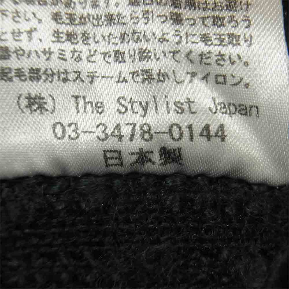 The Stylist Japan ザスタイリストジャパン BOUQUET KNIT JKT ブークレ ニット ジャケット ダークネイビー系 M【中古】