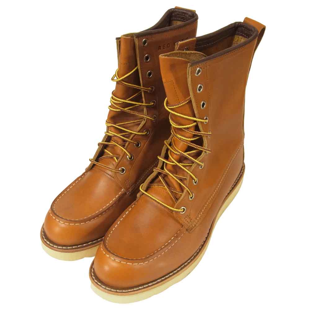 RED WING レッドウィング 9877 IRISH SETTER 8 MOC ゴールドラセット セコイア 8インチ モックトゥ ブーツ ブラウン系 27cm【新古品】【未使用】【中古】