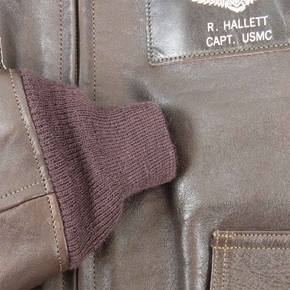 TOY'S McCOY トイズマッコイ AN-J-3A VMA332 POLKADOTS B.BUNNY G-1 フライトジャケット ダークブラウン系 40【美品】【中古】