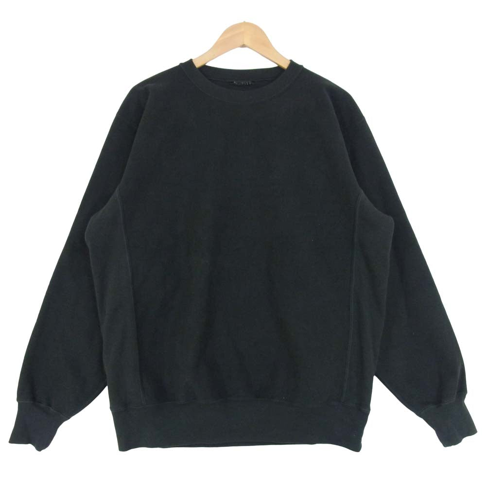 AURALEE オーラリー A9AP02SM SUPER MILLED SWEAT P/O  スーパー ミルド スウェット ブラック系 4【中古】