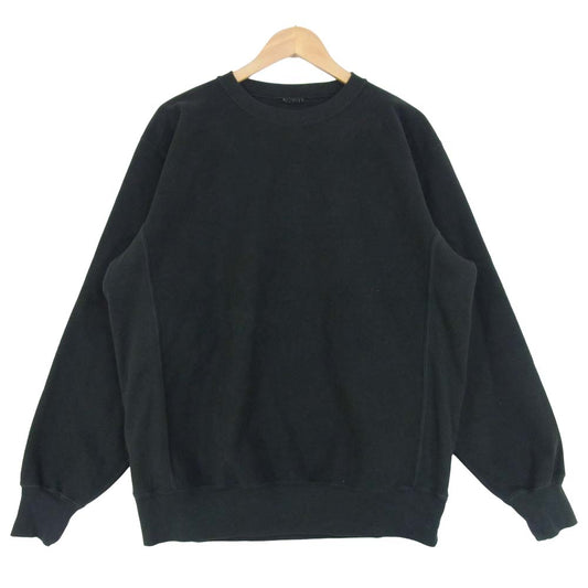 AURALEE オーラリー A9AP02SM SUPER MILLED SWEAT P/O  スーパー ミルド スウェット ブラック系 4【中古】