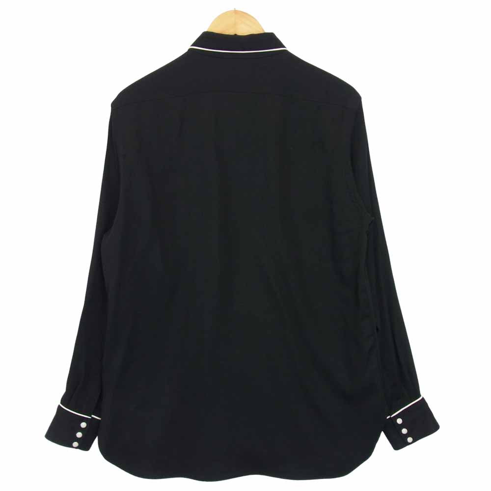 WACKO MARIA ワコマリア WESTERN SHIRTS スネーク刺繍 ウェスタンシャツ ブラック系 L【美品】【中古】