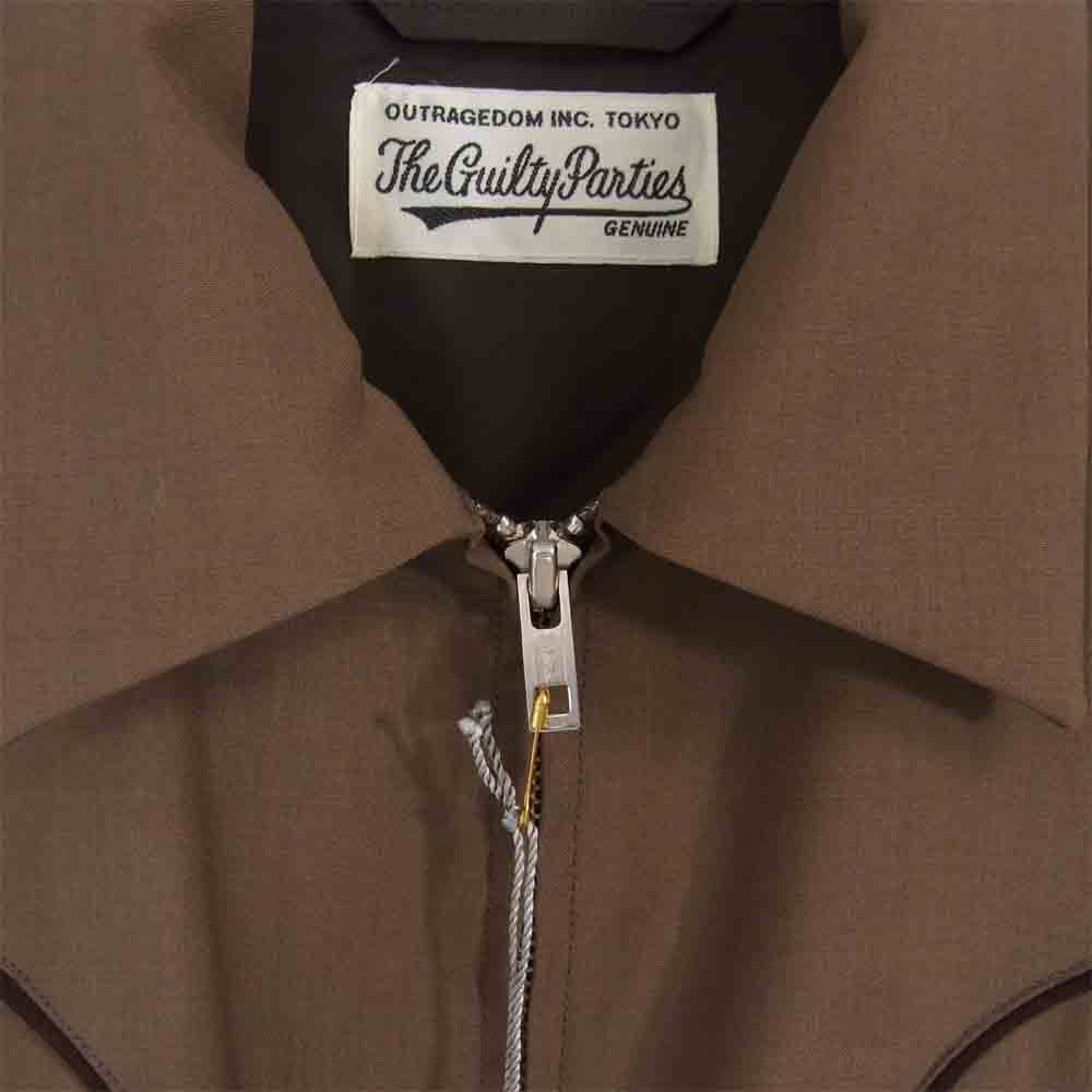 WACKO MARIA ワコマリア WESTERN JACKET ウエスタン ジャケット ブラウン系 L【美品】【中古】