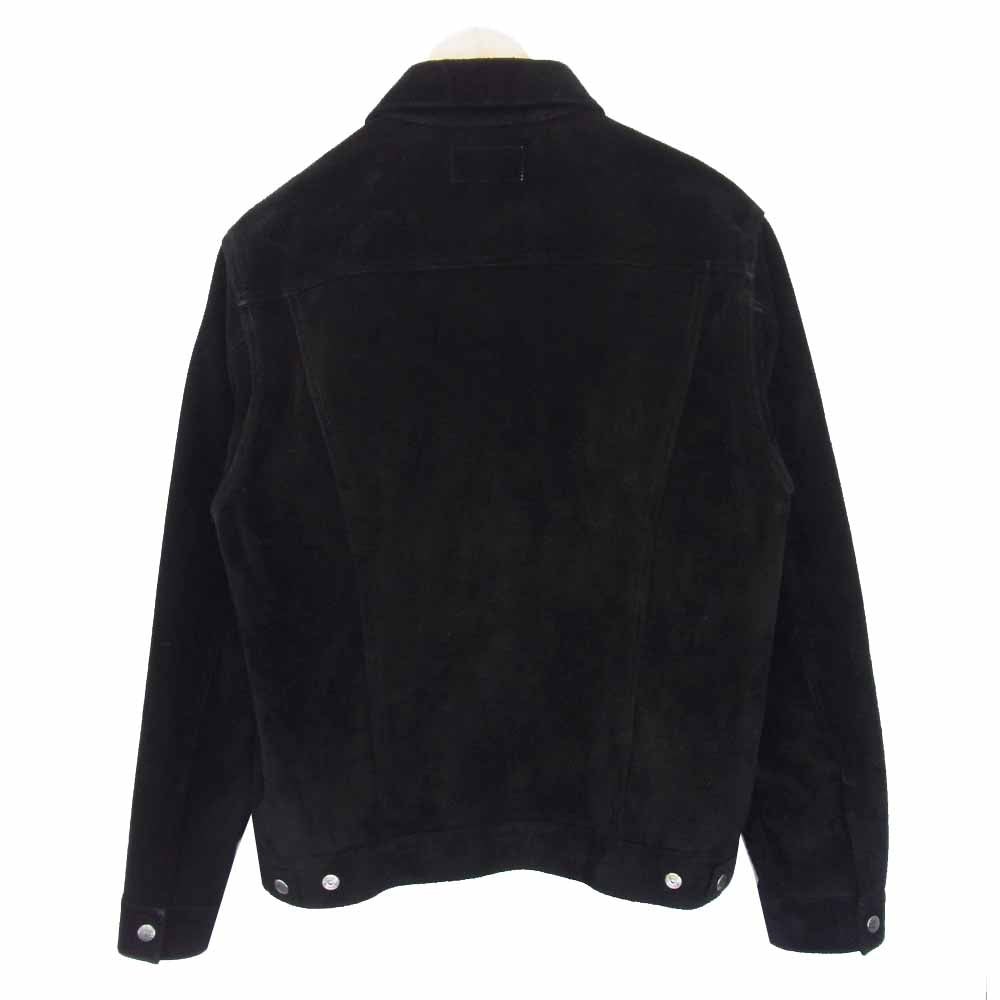 WACKO MARIA ワコマリア Suede Trucker Jacket スエード トラッカー ジャケット ブラック系 L【美品】【中古】