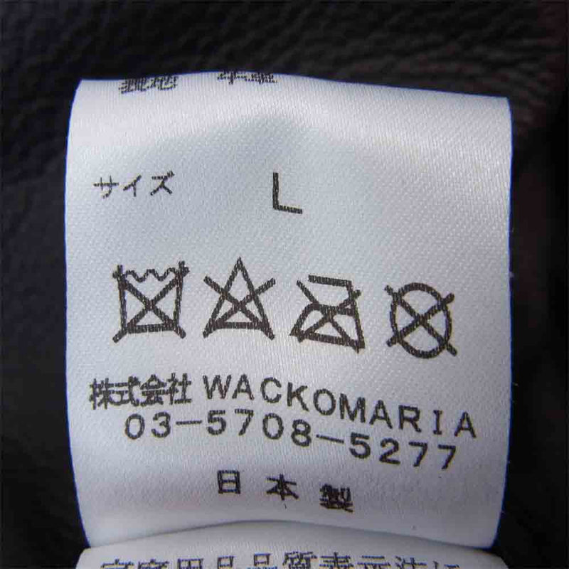WACKO MARIA ワコマリア Suede Trucker Jacket スエード トラッカー ジャケット ブラック系 L【美品】【中古】