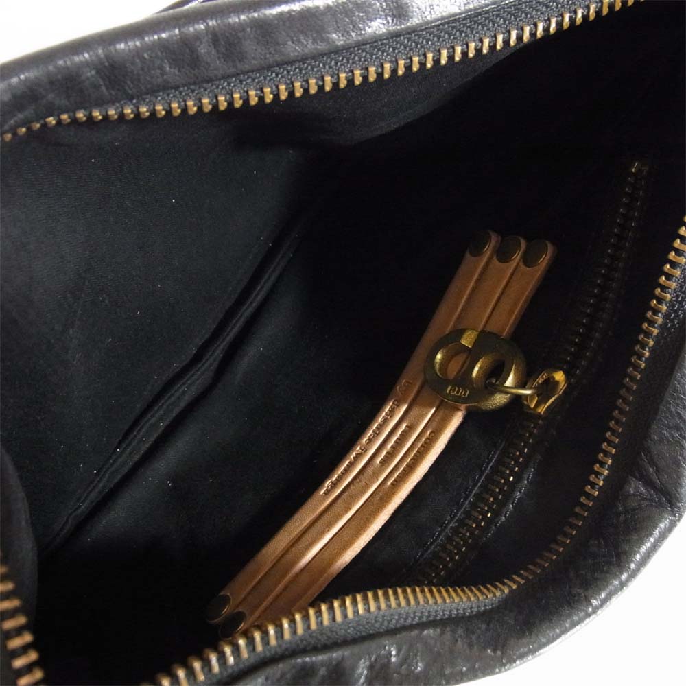 コーネリアンタウラス co16ssfs010 FlatShoulder Mini Steer oil leather ショルダー クラッチ 2way バッグ ブラック系【中古】