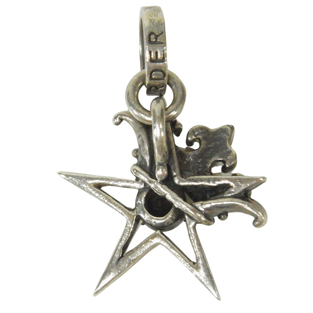 ROYAL ORDER ロイヤルオーダー Small Star frame w/ Crown スター フレーム ペンダント トップ シルバー925 シルバー系【中古】