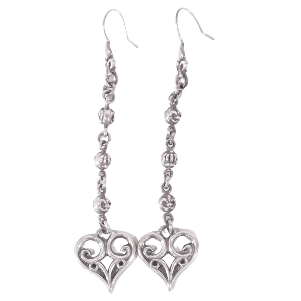 ROYAL ORDER ロイヤルオーダー ALLEGRA HEART w/FDL CROWN BEAD ハート クラウン ピアス シルバー系【中古】
