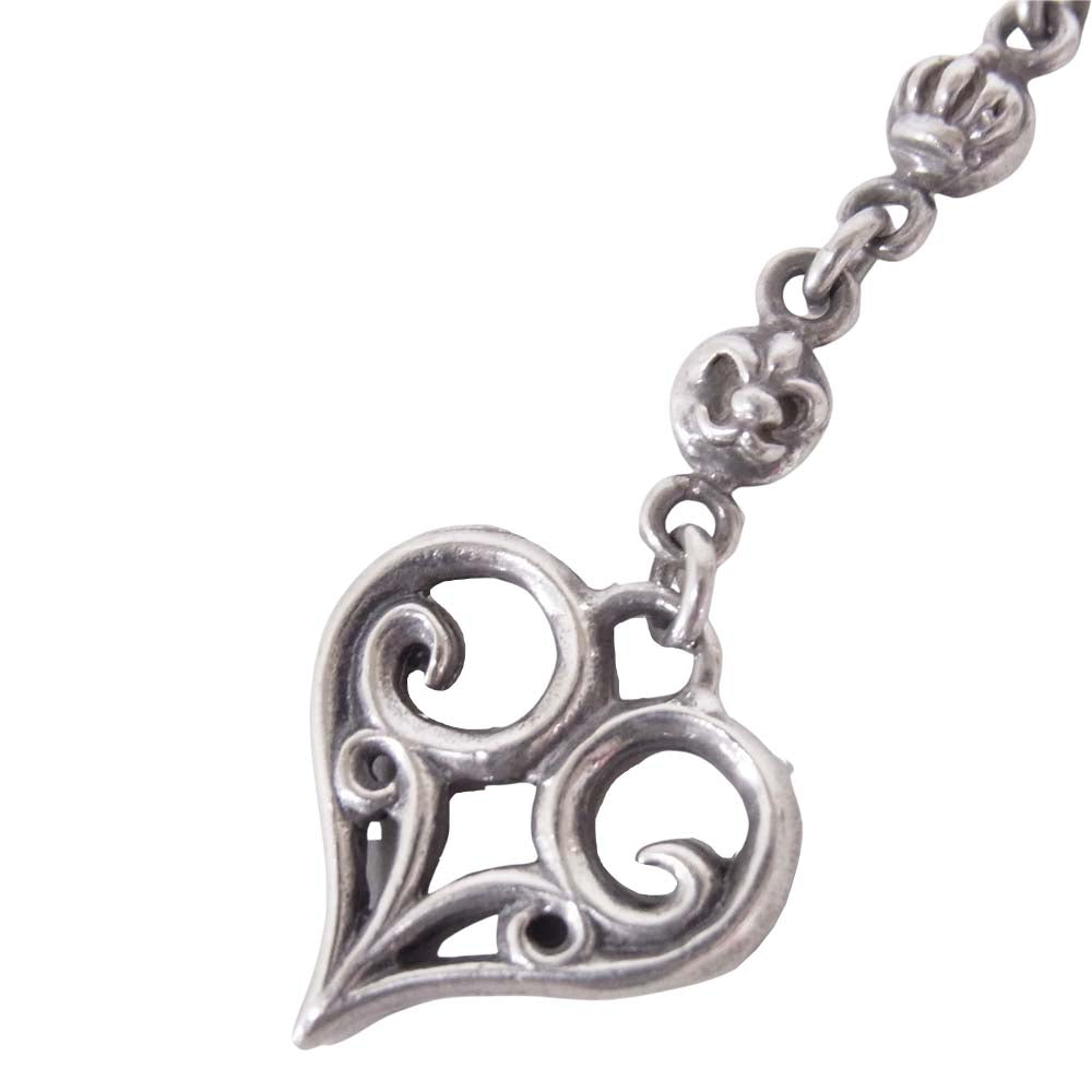 ROYAL ORDER ロイヤルオーダー ALLEGRA HEART w/FDL CROWN BEAD ハート クラウン ピアス シルバー系【中古】