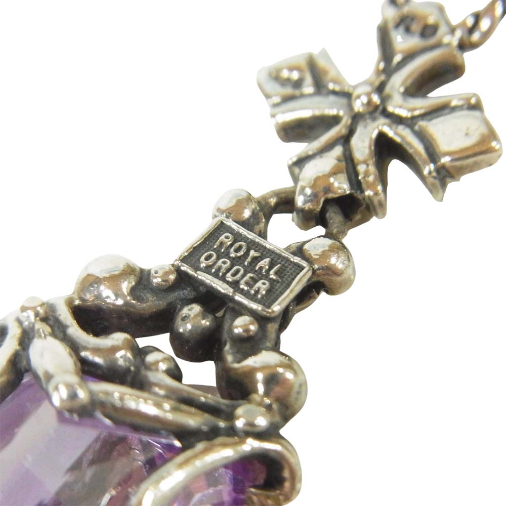 ROYAL ORDER ロイヤルオーダー ストーン ピアス シルバー925 シルバー系【中古】