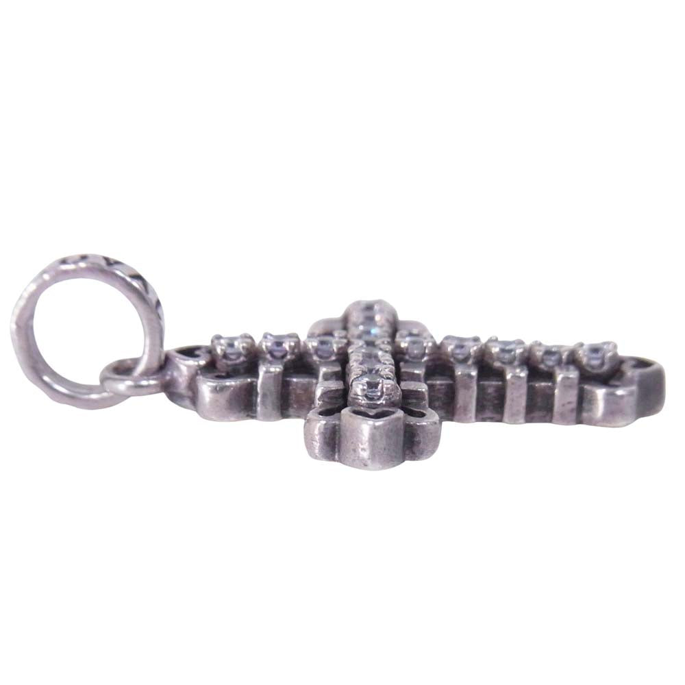 ROYAL ORDER ロイヤルオーダー TINY CONSORT CROSS w CZ タイニー クロス ペンダント シルバー系【中古】