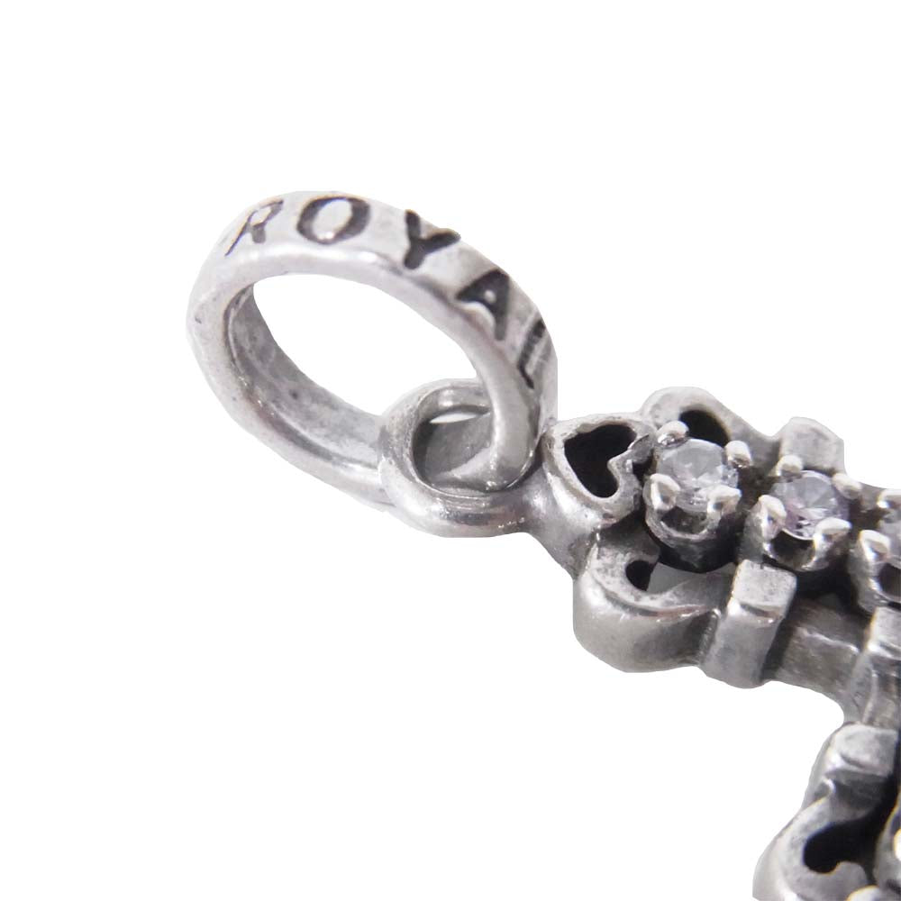 ROYAL ORDER ロイヤルオーダー TINY CONSORT CROSS w CZ タイニー クロス ペンダント シルバー系【中古】