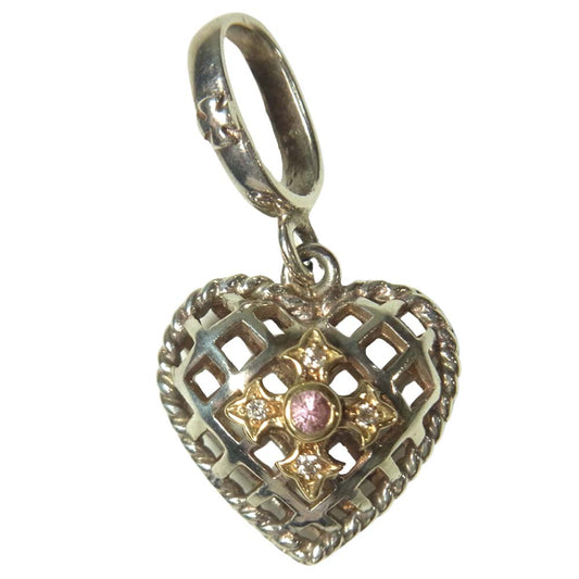 Loree Rodkin ローリーロドキン 18K ハート チャーム ペンダント トップ シルバー925 シルバー系【中古】