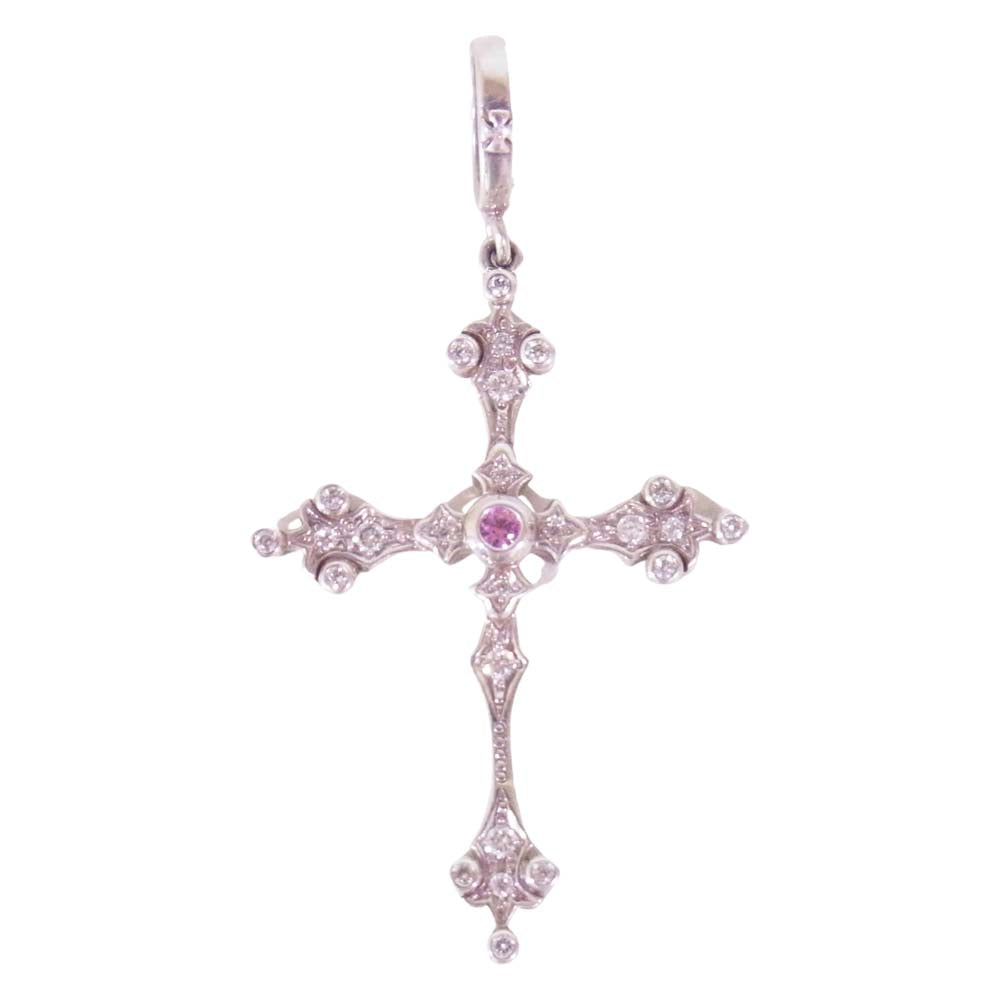 Loree Rodkin ローリーロドキン クロス ジルコニア ペンダント トップ 十字架 925 シルバー系【中古】