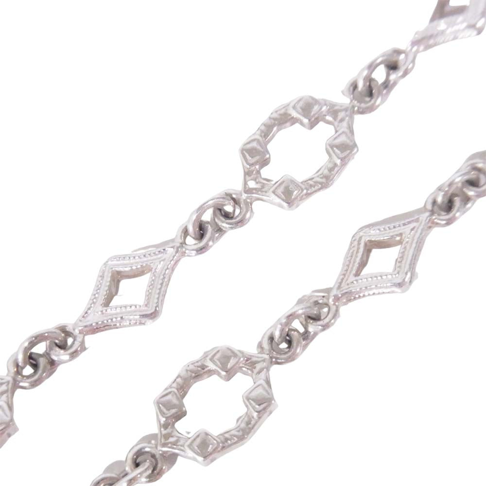 Loree Rodkin ローリーロドキン K18 スパイダーウェブ スカル ネックレス スパイダー シルバー系【中古】