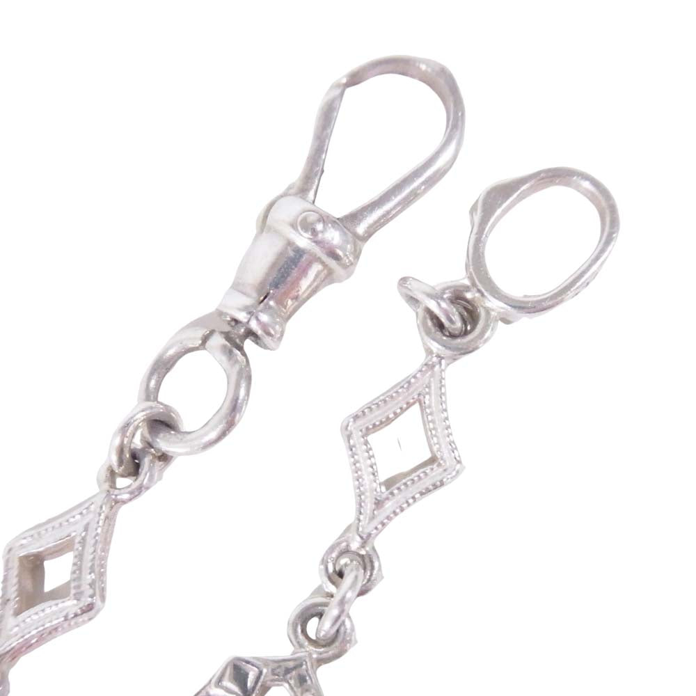 Loree Rodkin ローリーロドキン K18 スパイダーウェブ スカル ネックレス スパイダー シルバー系【中古】