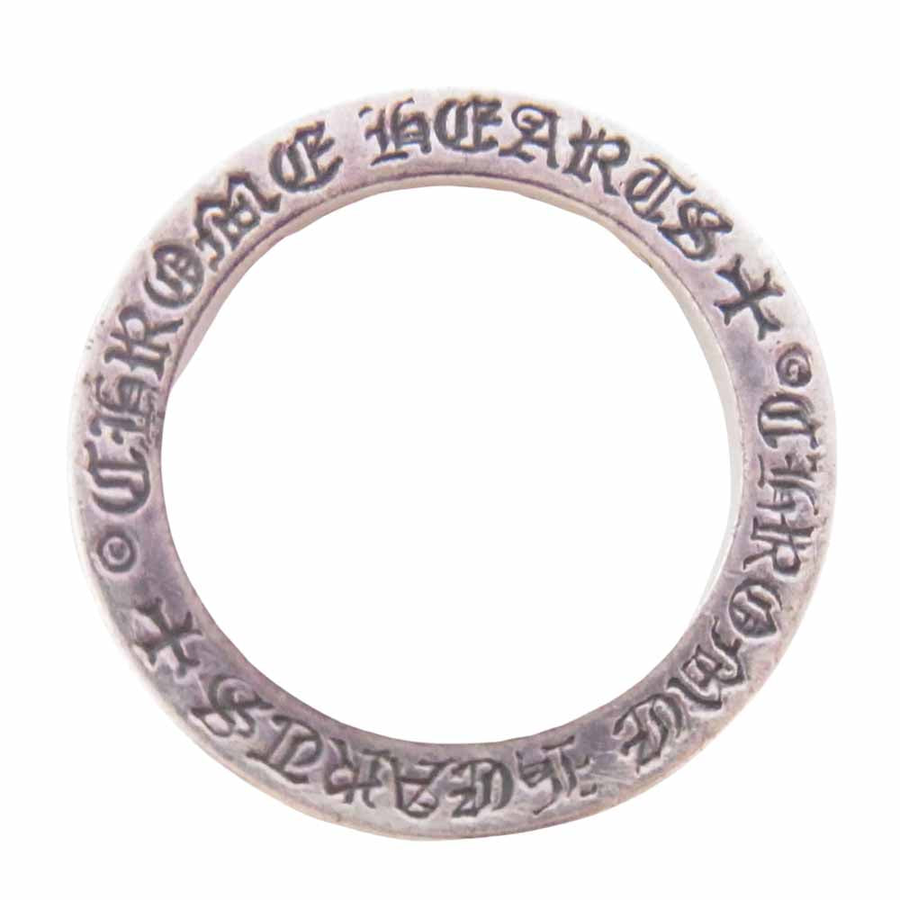 CHROME HEARTS クロムハーツ（原本無） 3㎜ スペーサー リング プレーン 指輪 シルバー系 9号程度【中古】
