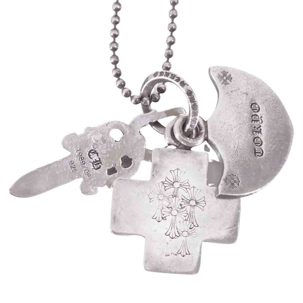CHROME HEARTS クロムハーツ（原本無） 3 TRINKETS 東京限定 3 トリンケッツ ペンダント ネックレスチェーン シルバー系【中古】