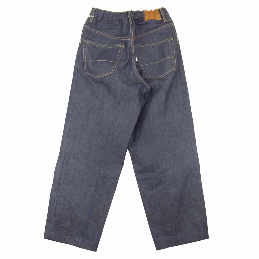 NEON SIGN ネオンサイン 21SS N0343 WIDE DENIM SLACKS ワイド デニム スラックス インディゴブルー系 42【極上美品】【中古】
