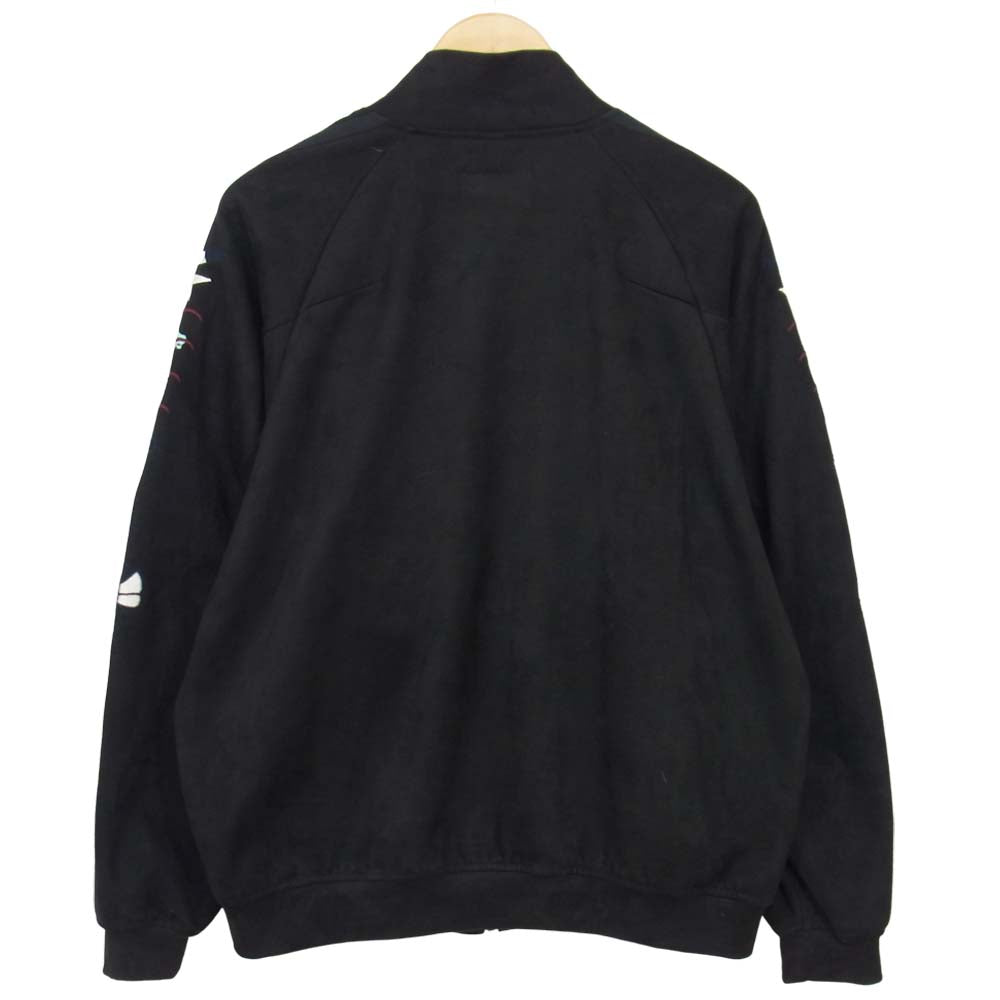 ダブレット 20AW 20AW20BL110 CHAOS EMBROIDERY SUEDE TRACK JACKET カオス刺繍 トラックジャケット ブラック系 S【中古】