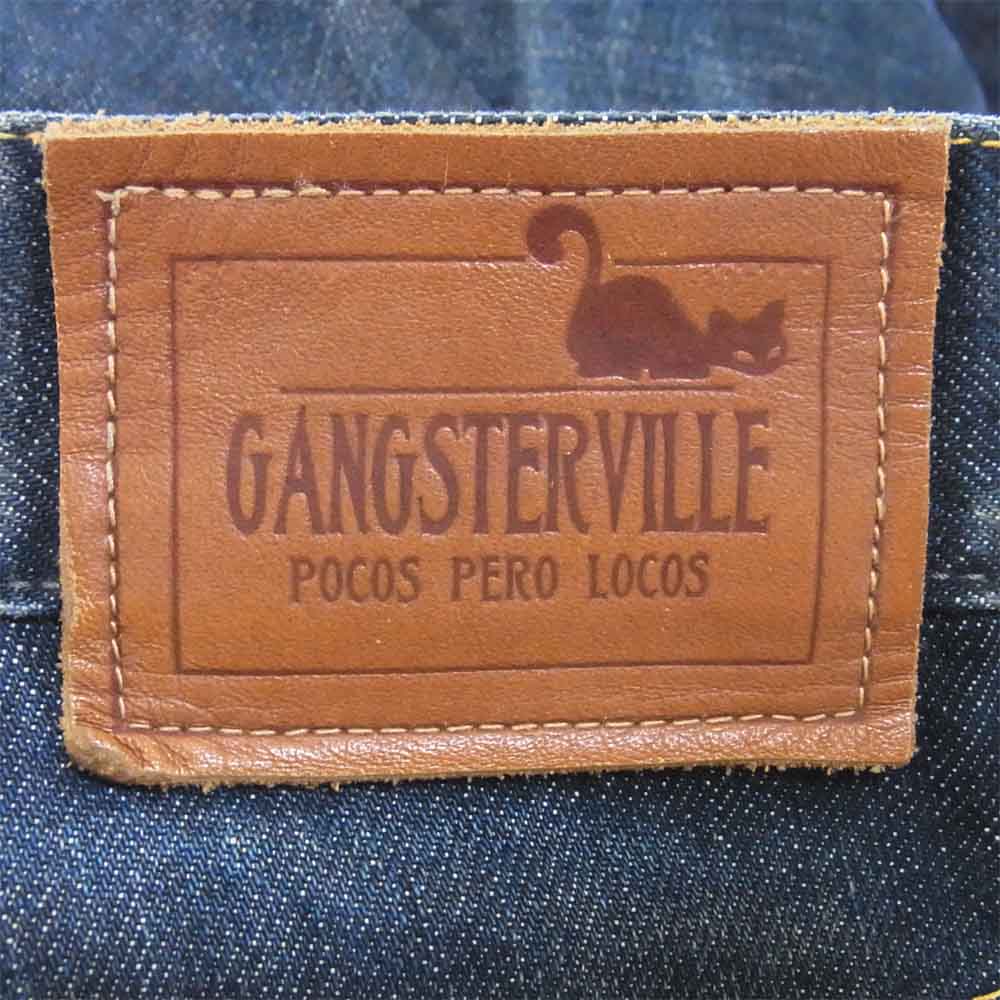 GANGSTERVILLE ギャングスタービル ボタンフライ デニムパンツ 日本製 インディゴブルー系 30【中古】