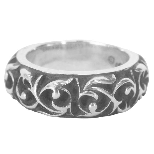CHROME HEARTS クロムハーツ（原本無） ETRNITY VINE BAND エタニティ ヴァイン バンド リング シルバー系【中古】