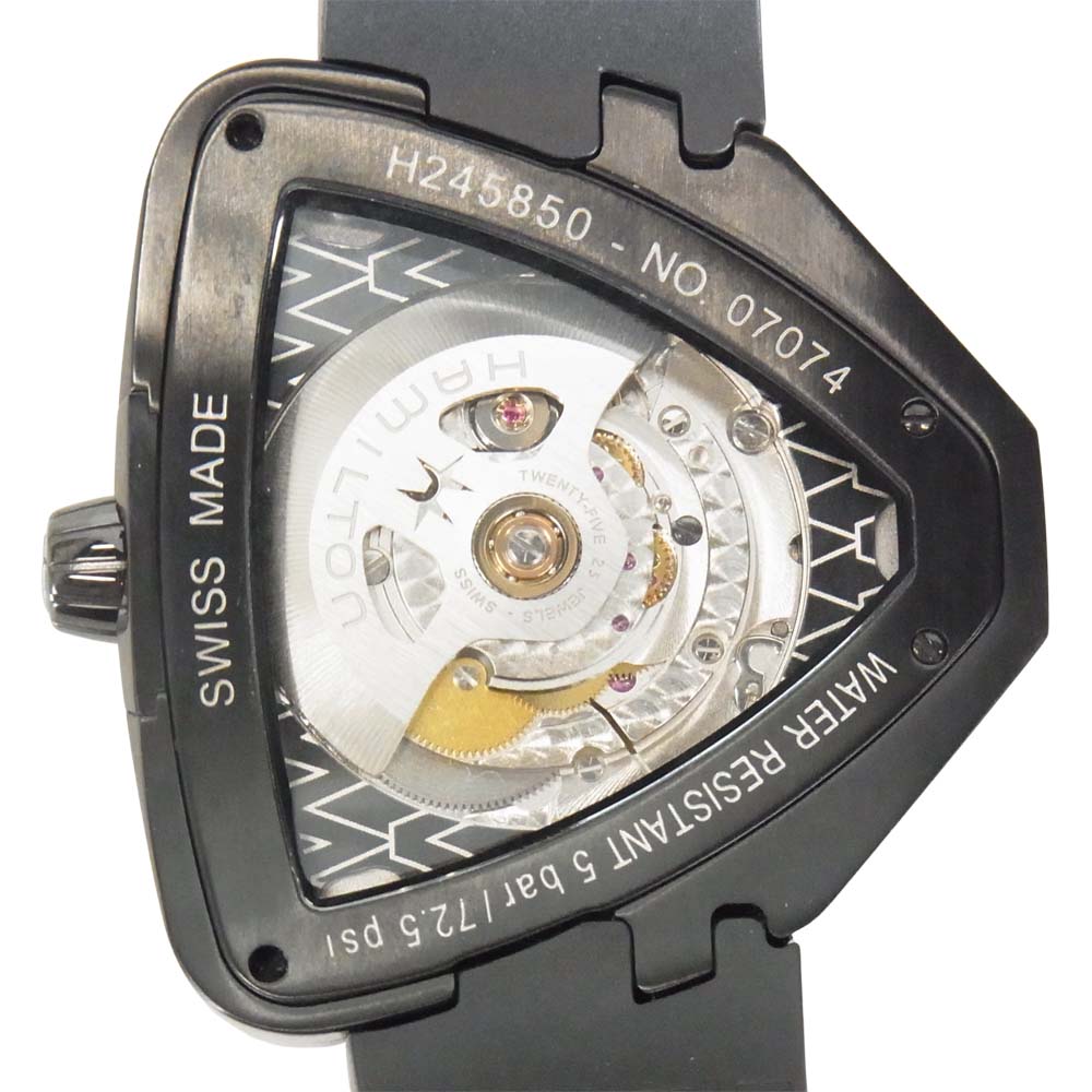 HAMILTON ハミルトン Ventura Elvis 80 Automatic Watch ベンチュラ エルヴィス80 自動巻 時計 ブラック系【極上美品】【中古】