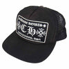 CHROME HEARTS クロムハーツ（原本無） TRUCKER CAP CH パッチ クロスボール トラッカー メッシュ キャップ ブラック系【中古】