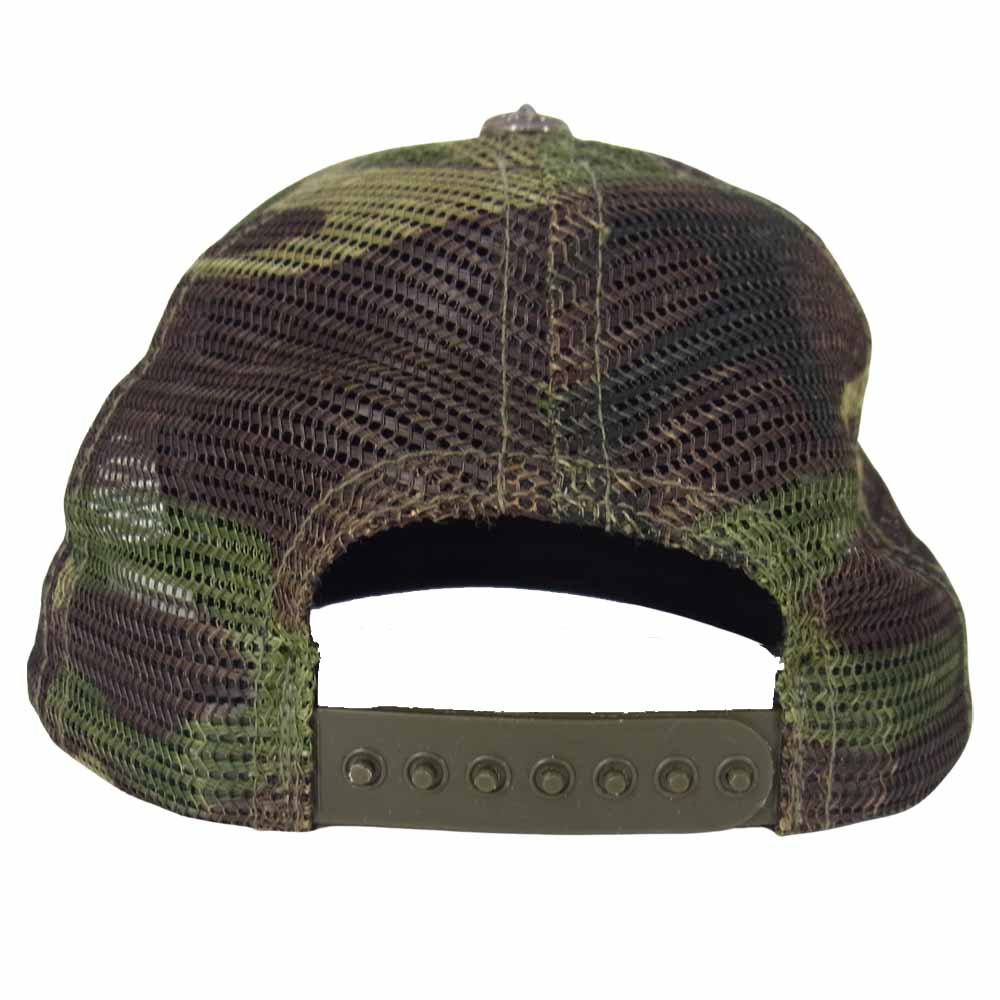 CHROME HEARTS クロムハーツ（原本無） 国内正規品 TRUCKER CAP CH パッチ クロスボール トラッカー メッシュ キャップ カモフラ カーキ系【中古】