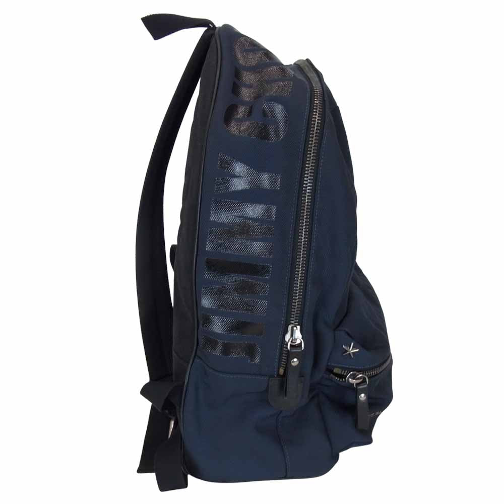 JIMMY CHOO ジミーチュウ REED JIC リード バックパック ネイビー系【中古】