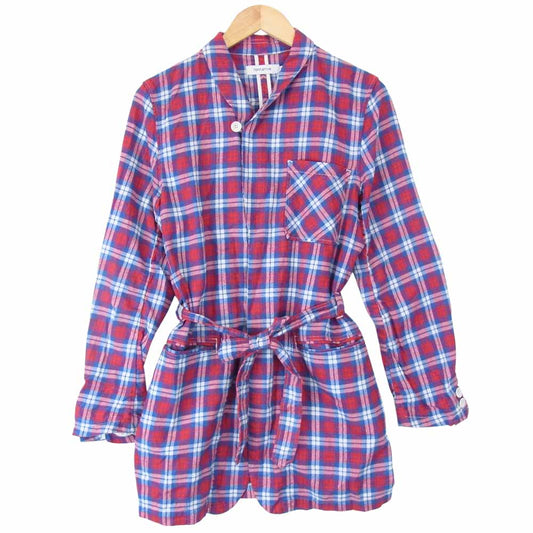 nonnative ノンネイティブ NN-J2203 FARMER GOWN ファーマー チェック ガウン コート レッド系×ホワイト系×ブルー系【極上美品】【中古】