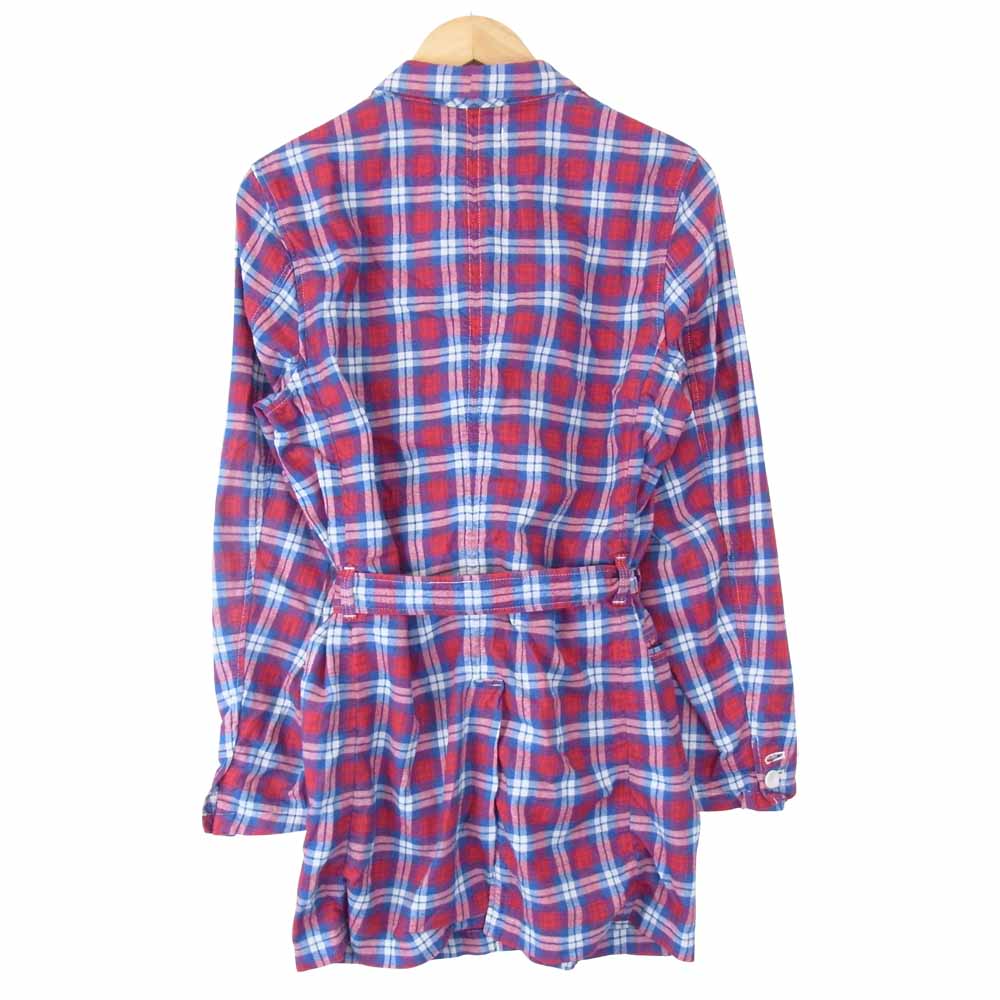 nonnative ノンネイティブ NN-J2203 FARMER GOWN ファーマー チェック ガウン コート レッド系×ホワイト系×ブルー系【極上美品】【中古】
