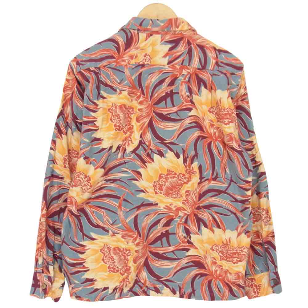 SUN SURF サンサーフ 東洋エンタープライズ コットン 洋柄 ハイビスカス柄 アロハシャツ マルチカラー系 M【中古】