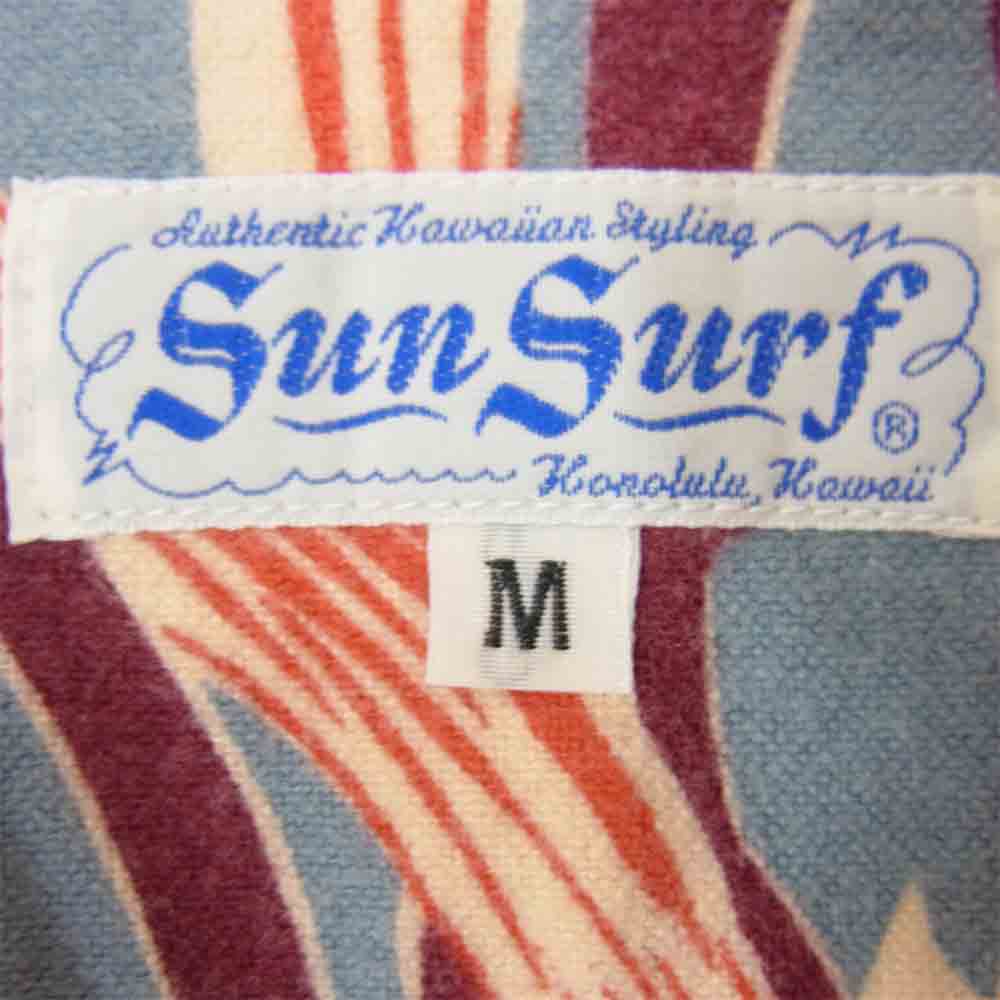 SUN SURF サンサーフ 東洋エンタープライズ コットン 洋柄 ハイビスカス柄 アロハシャツ マルチカラー系 M【中古】