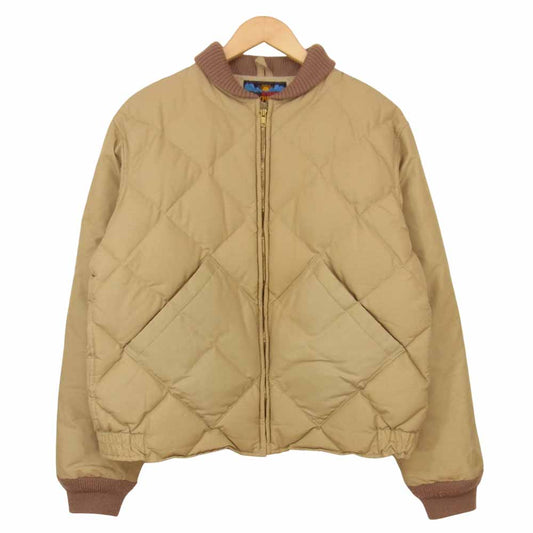 Eddie Bauer エディー・バウアー USA製 国内正規品 日の出タグ復刻 SKYLINER スカイライナー ダウン ジャケット ベージュ系 M【中古】