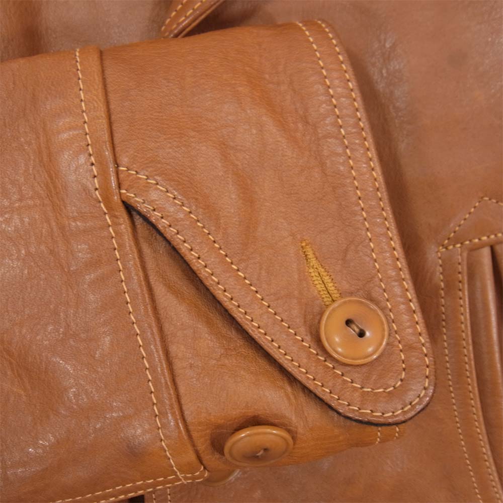BOOTLEGGERS ブートレガーズ SWITCHYARD COAT ホースハイド スイッチヤード コート ブラウン系 42【美品】【中古】