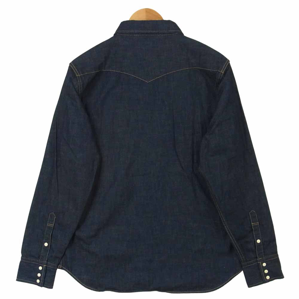 FULLCOUNT フルカウント 4894 デニム ウエスタン 長袖 シャツ 日本製 インディゴブルー系 42【美品】【中古】